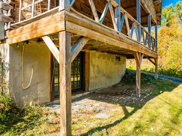 view of attic