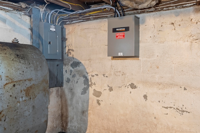 utility room featuring electric panel