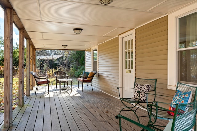 view of wooden terrace