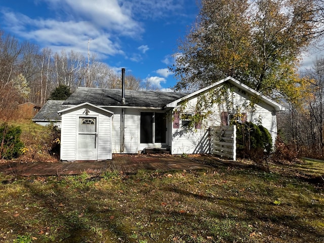 view of rear view of property