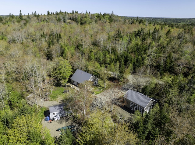 10 Bog Brook Way, Cutler, ME 04626 - view from above of property with a heavily wooded area