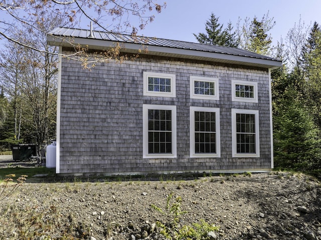 10 Bog Brook Way, Cutler, ME 04626 - view of home's exterior featuring metal roof