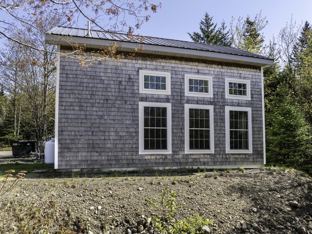 10 Bog Brook Way, Cutler, ME 04626 - view of home's exterior featuring metal roof