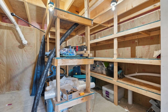 view of storage room