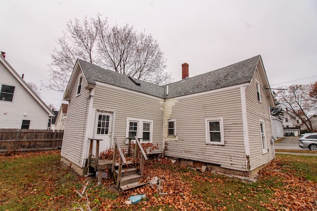 view of back of property