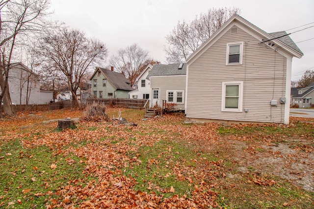 view of back of property