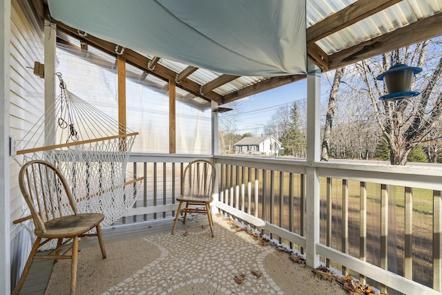 sunroom / solarium with a wealth of natural light