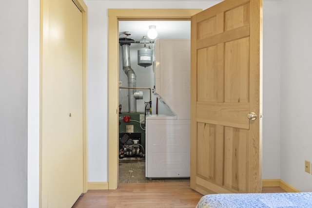 hall featuring light hardwood / wood-style floors