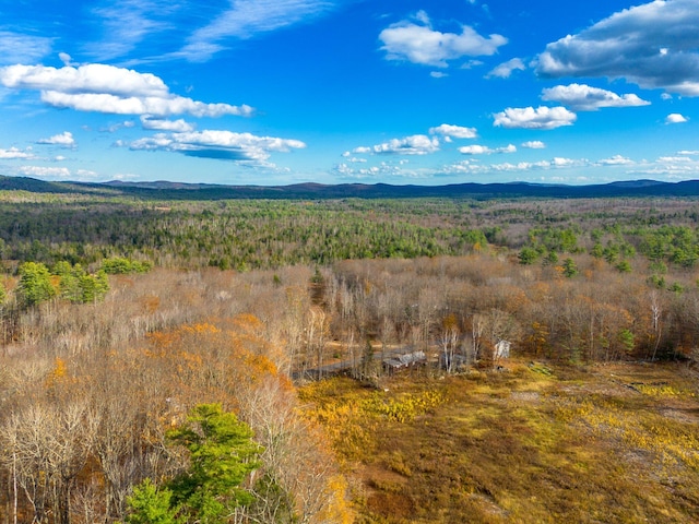 bird's eye view featuring a mountain view