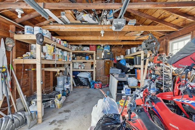 view of storage room