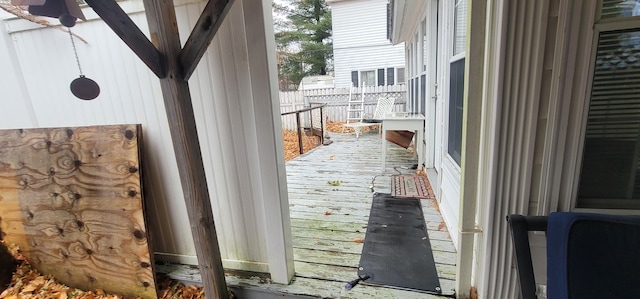 28 Maine Ave, Millinocket, ME 04462 - view of wooden deck