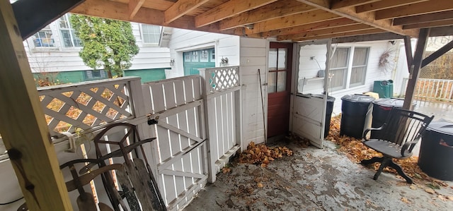 28 Maine Ave, Millinocket, ME 04462 - view of patio with a gate