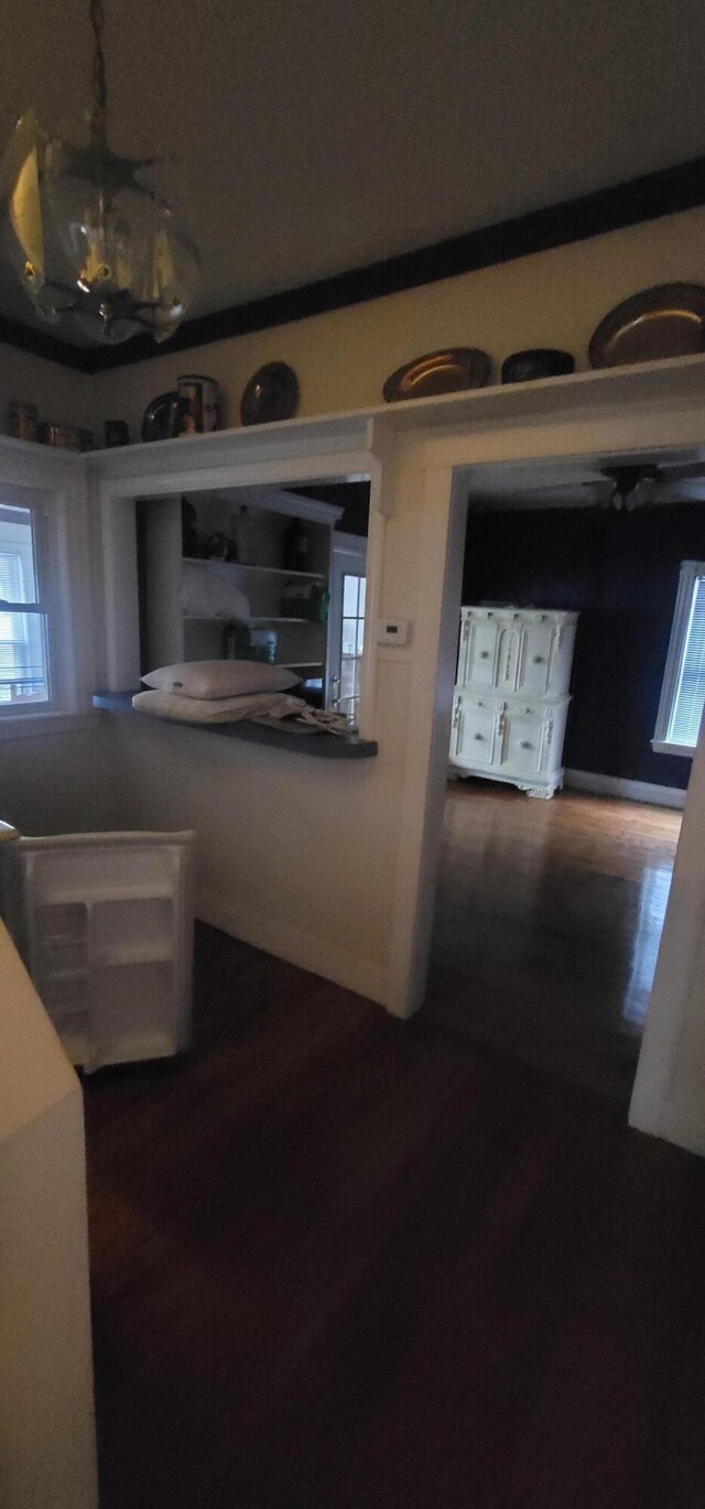 28 Maine Ave, Millinocket, ME 04462 - hall with wood finished floors
