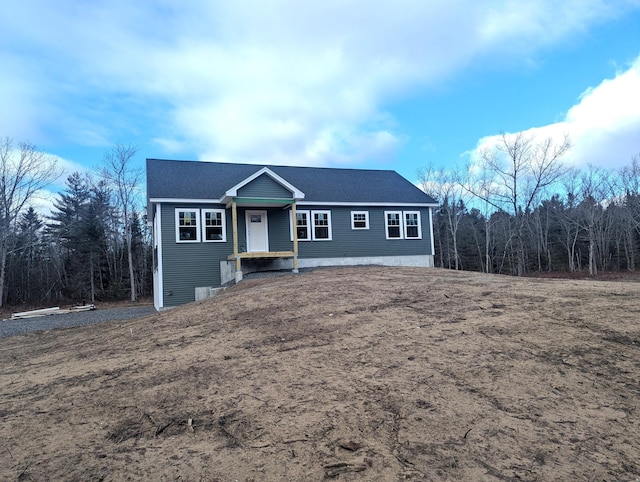 view of ranch-style home