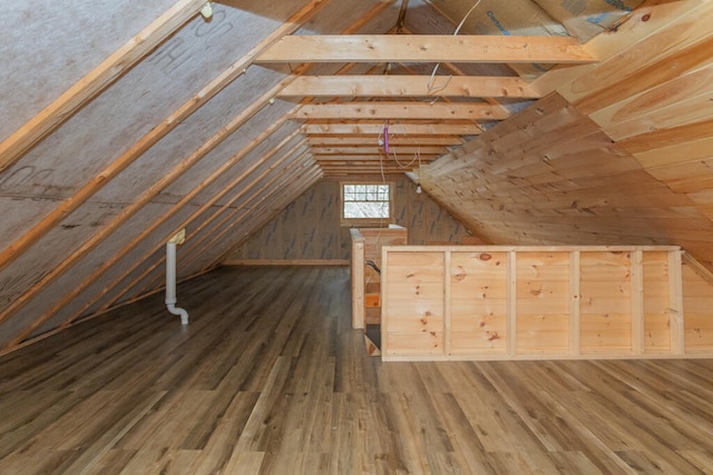 view of attic