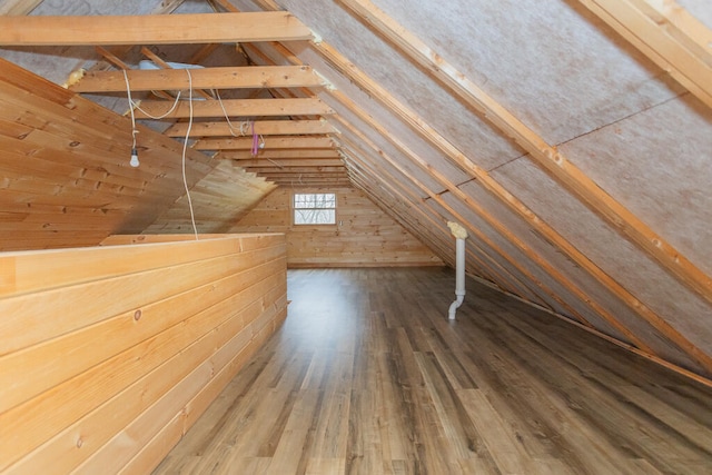 view of attic