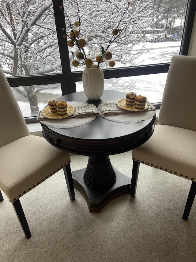 view of dining space