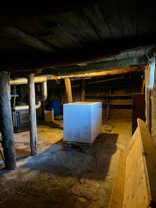 view of basement