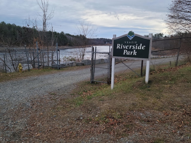 2 Old County Rd, Veazie, ME 04401 - view of street featuring a water view and a gate