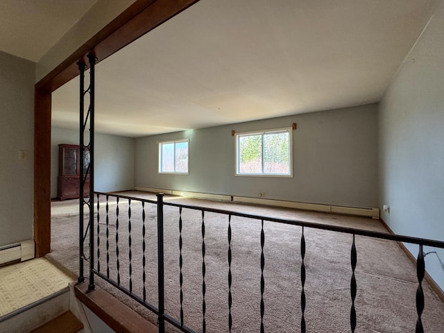 view of carpeted empty room