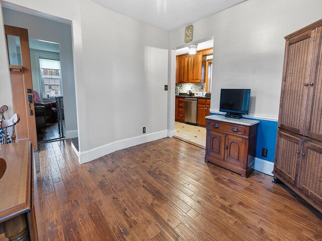 544 Main Rd N, Hampden, ME 04444 - living area featuring hardwood / wood-style flooring and baseboards
