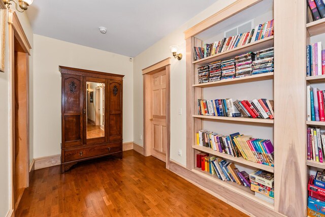 interior space featuring dark hardwood / wood-style flooring