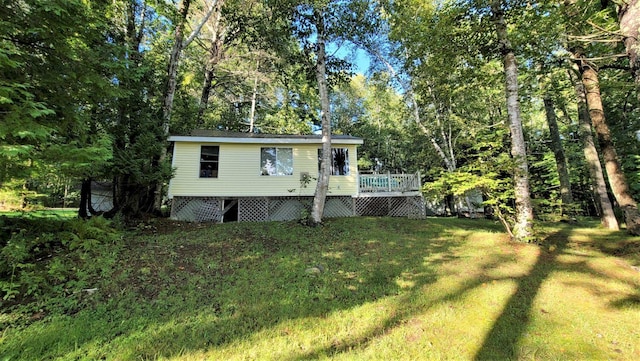 exterior space with a deck