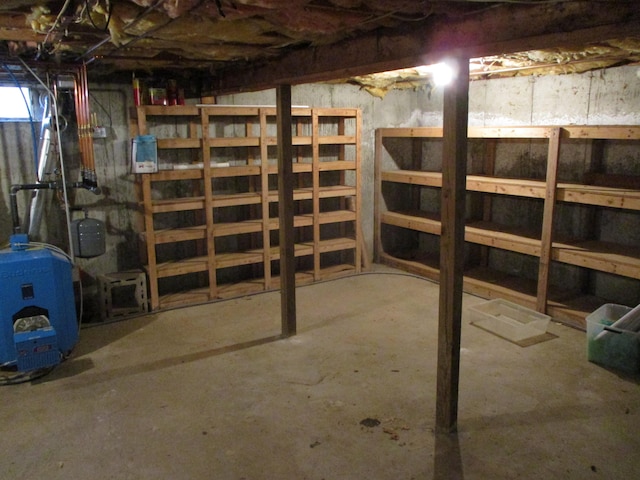 view of basement