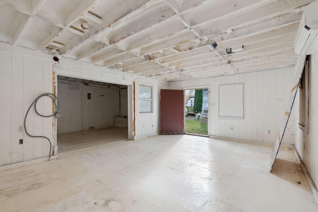 852 Gray Rd, Gorham, ME 04038 - basement featuring a wall mounted air conditioner