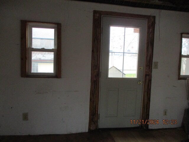 doorway to outside with plenty of natural light