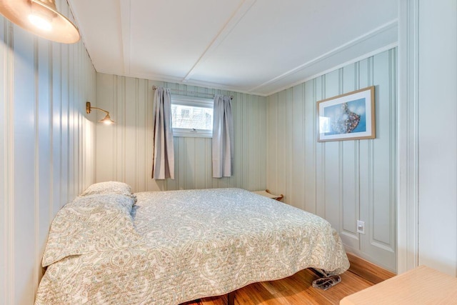 bedroom featuring hardwood / wood-style flooring