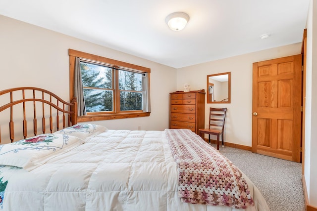 bedroom featuring carpet floors