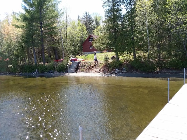 view of home's community featuring a water view