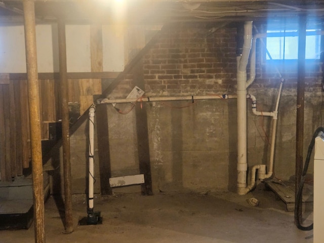 view of basement