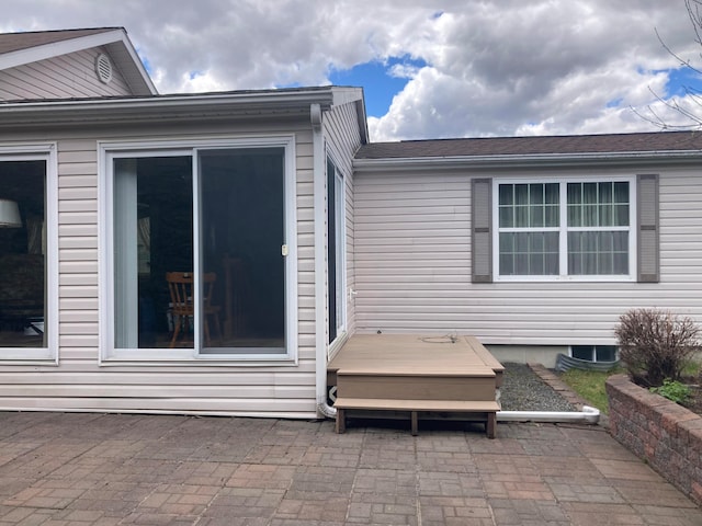 exterior space featuring a patio