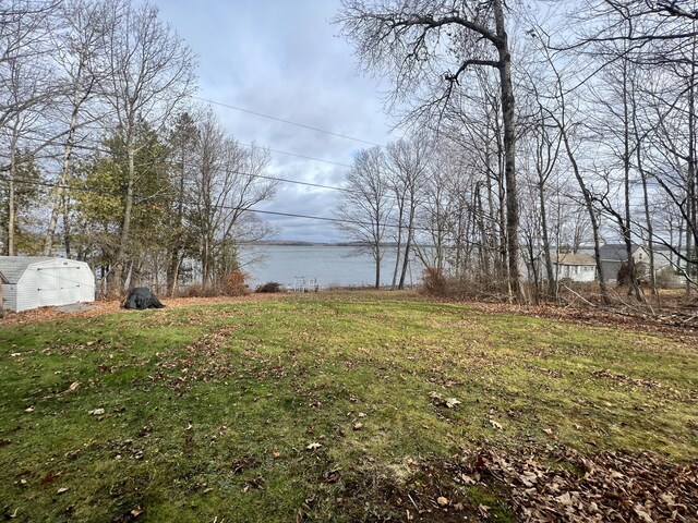 45 Douglas Dr, Newport, ME 04953 - view of grassy yard with an outdoor structure