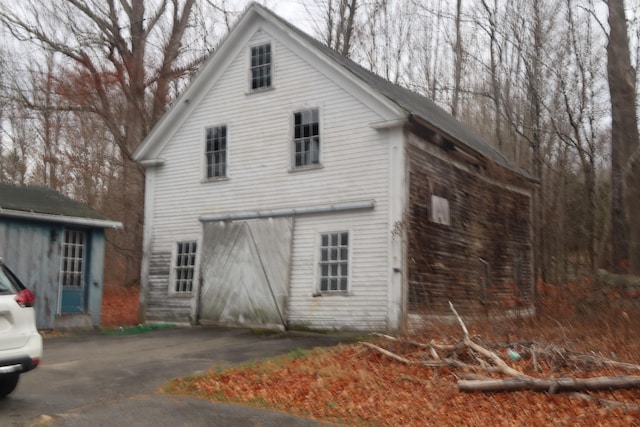 view of rear view of property