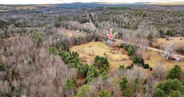 20 Monument Rd, Abbot, ME 04406 - drone / aerial view with a wooded view