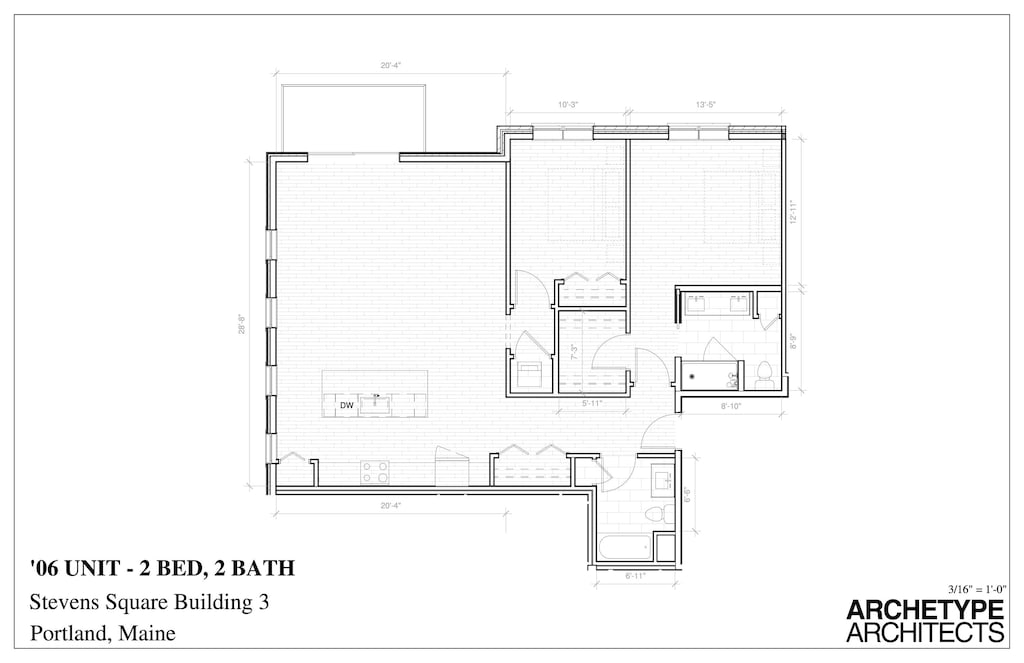 75 Mcauley Way Unit 206, Portland, ME 04103 - view of floor plan / room layout