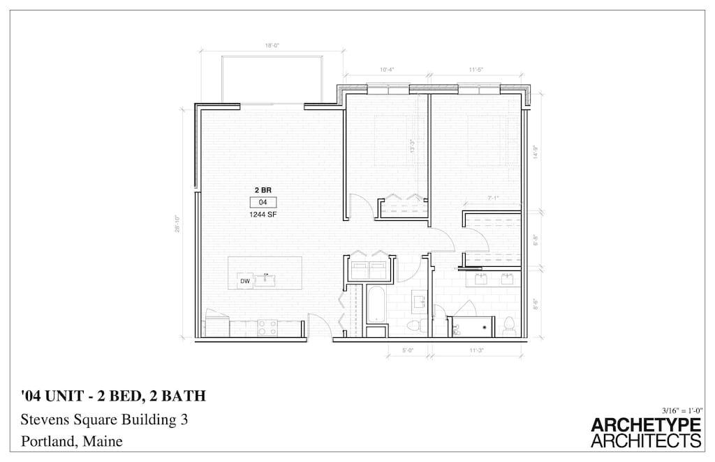 75 Mcauley Way Unit 304, Portland, ME 04103 - view of property floor plan