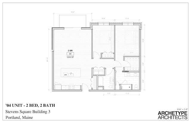 75 Mcauley Way Unit 304, Portland, ME 04103 - view of property floor plan