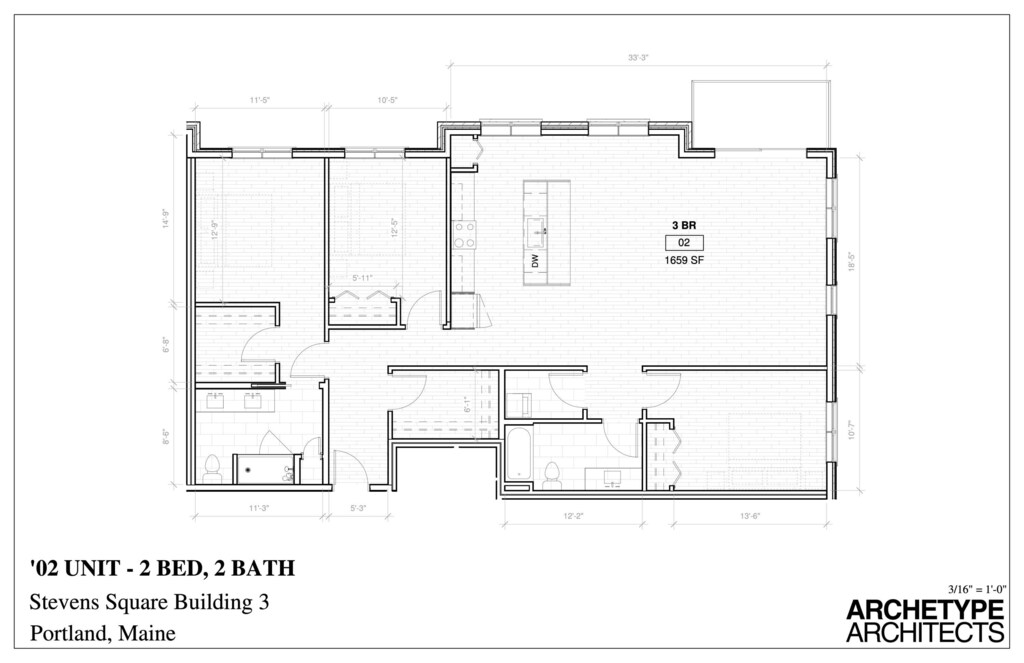 75 Mcauley Way Unit 402, Portland, ME 04103 - view of floor plan / room layout