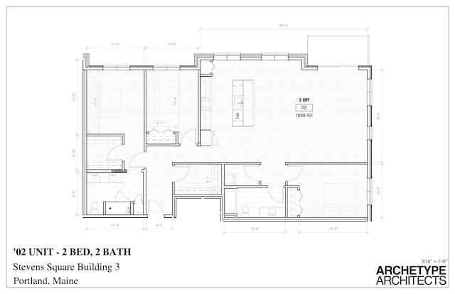 75 Mcauley Way Unit 402, Portland, ME 04103 - view of floor plan / room layout