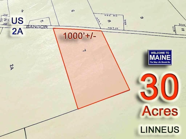 LOT7 Bangor Rd, Linneus ME, 04730 land for sale