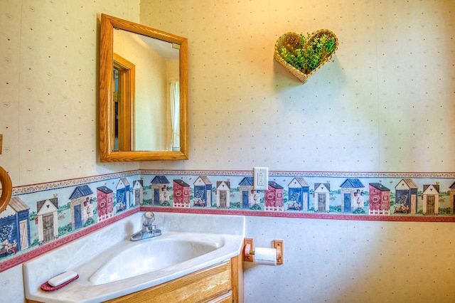 bathroom featuring vanity