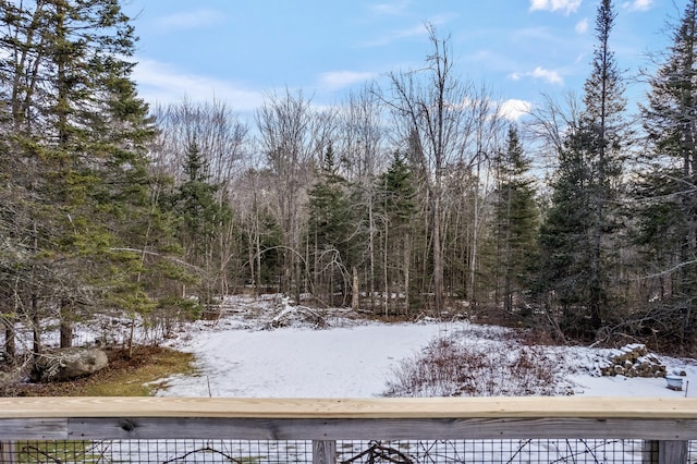 view of snowy landscape