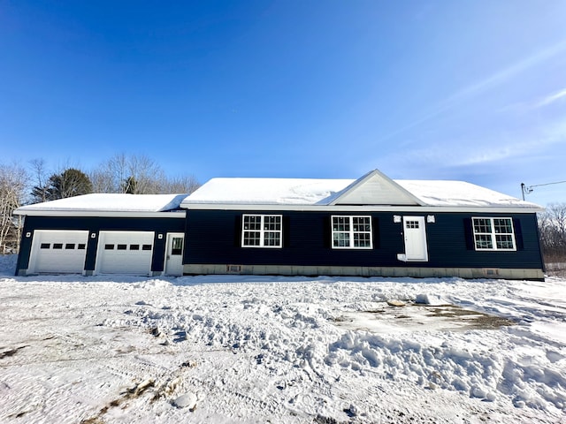 ranch-style house with an attached garage