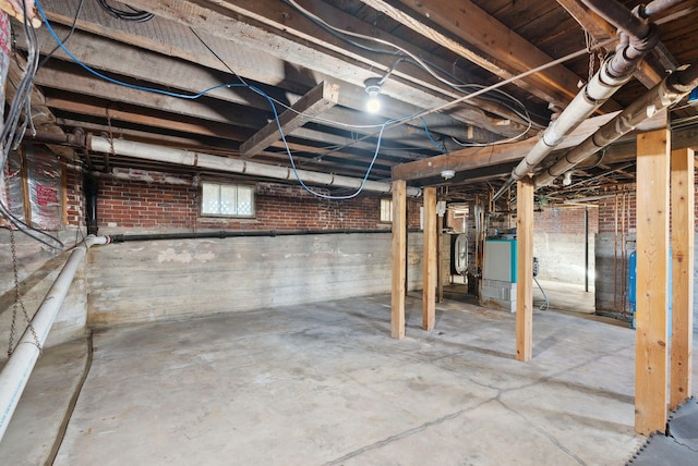 basement featuring washer / clothes dryer