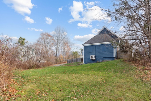 exterior space featuring a yard