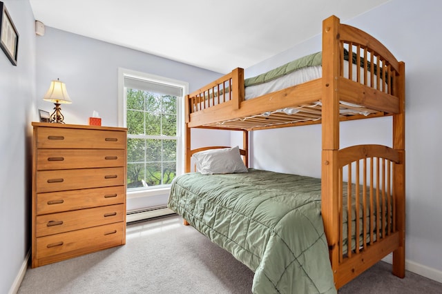 17 Saddleback Vw, Rangeley, ME 04970 - carpeted bedroom with baseboard heating and baseboards